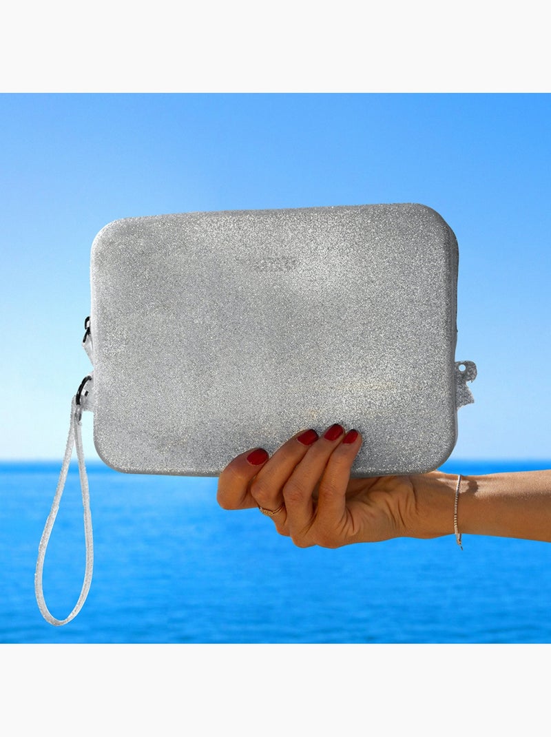 Sac à main Gris métalique - Kiabi