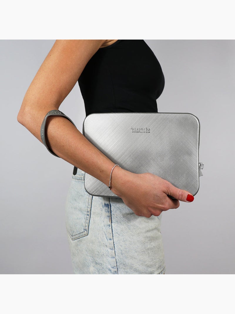 Sac à main Gris métalique - Kiabi