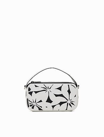 Sac à main Metaflower Desigual Ecru