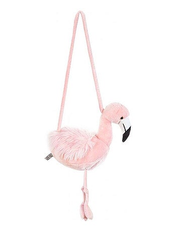 sac à main peluche flamant rosec Bibib & Co