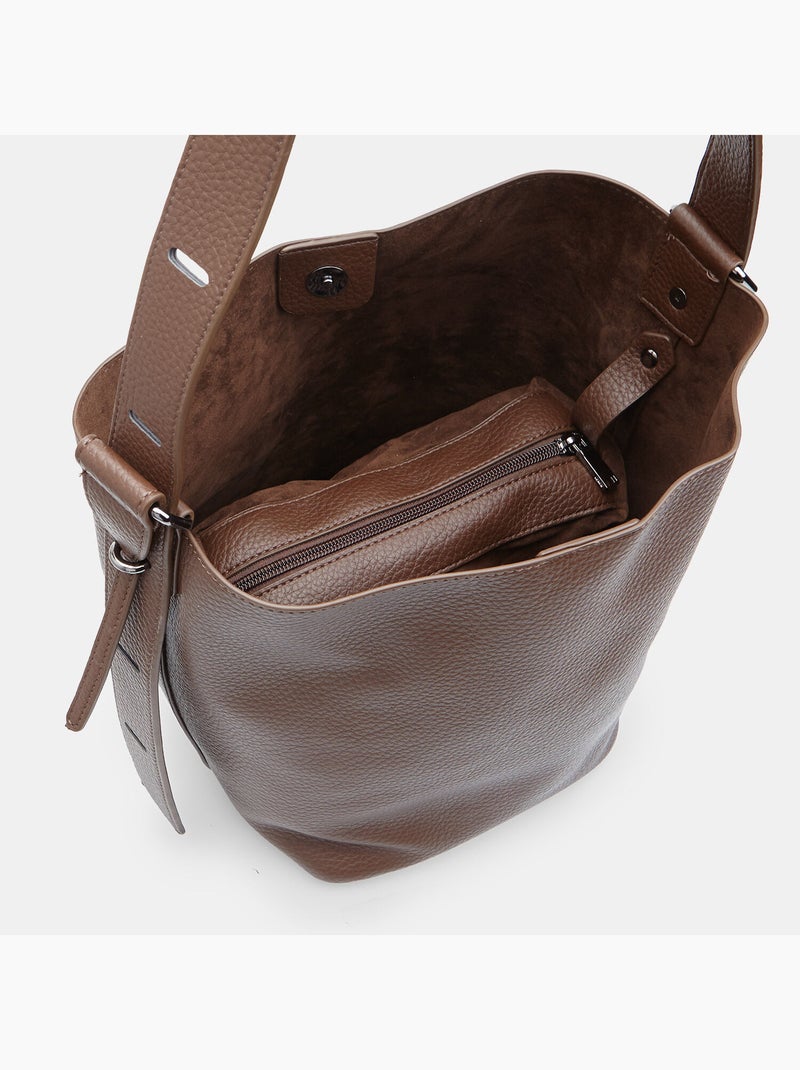 Sac à main réglable Bata Marron - Kiabi
