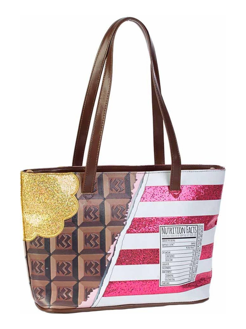 Sac à Main Tote - Oh My Pop! Chocolat - Rose - Taille Unique Rose - Kiabi