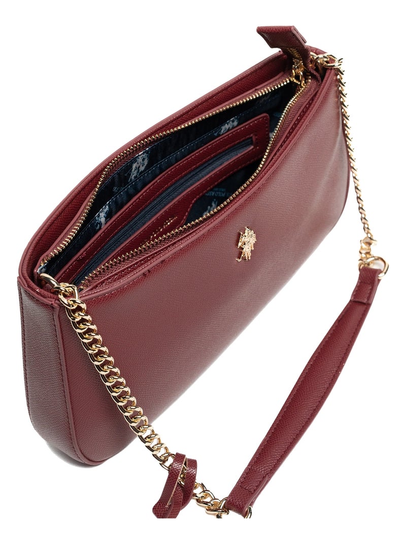 Sac à Main US Polo Assn Jones S Hobo W Chain Rouge - Kiabi