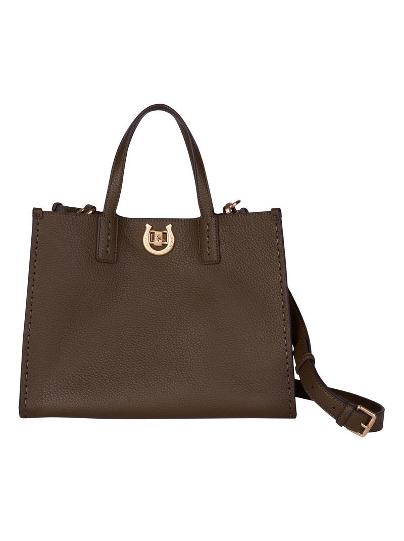 Sac à Main U.S Polo Middleton Handle Marron - Kiabi