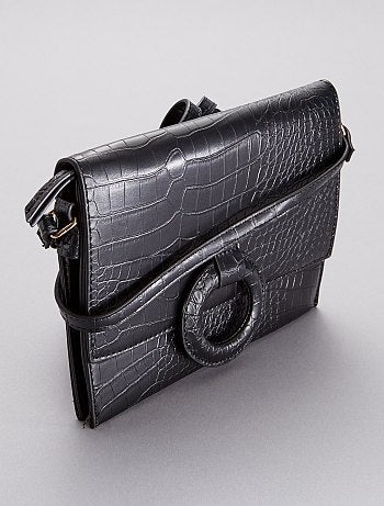 Sac à mains pochette effet 'croco'