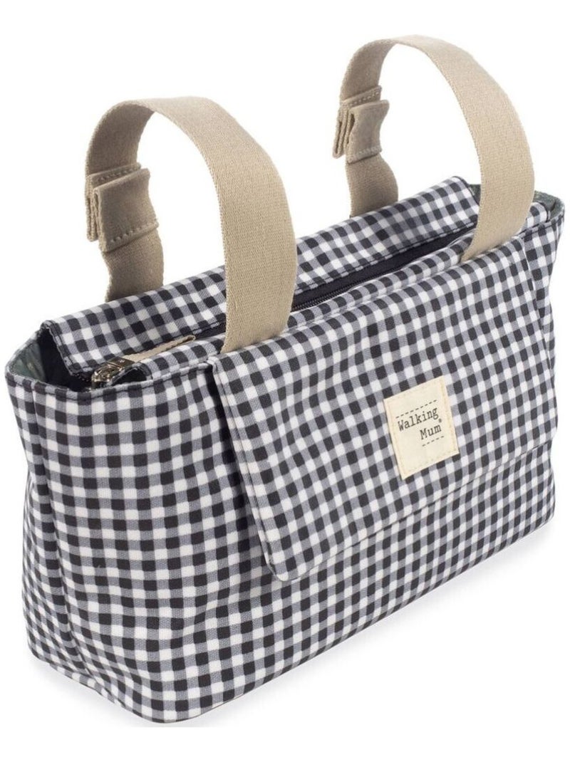 Sac à poussette I Love Vichy noir Noir - Kiabi