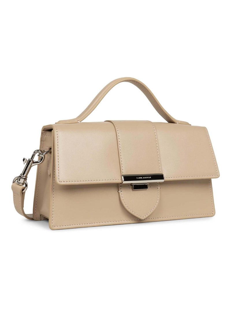 Sac à rabat avec fermoir Paris Ily Lancaster   Foncé Beige - Kiabi