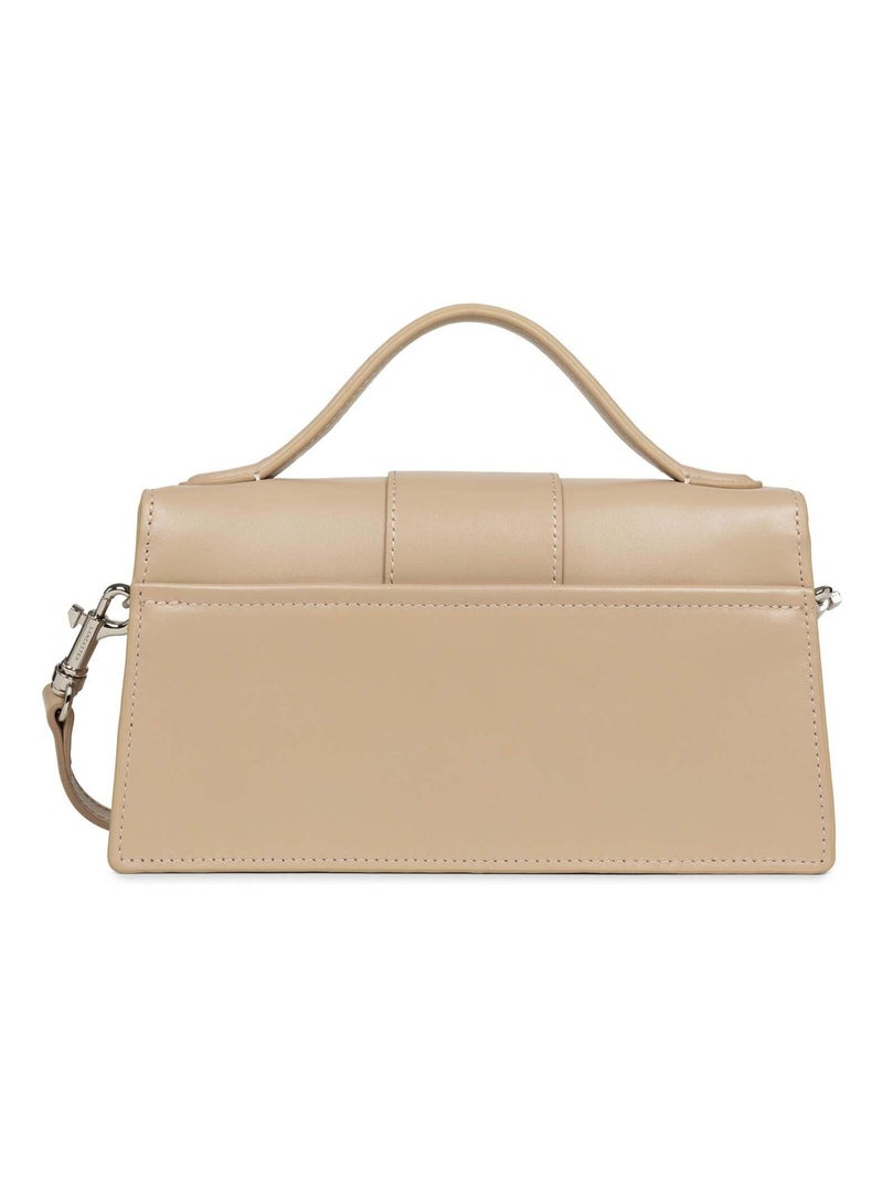 Sac à rabat avec fermoir Paris Ily Lancaster   Foncé Beige - Kiabi