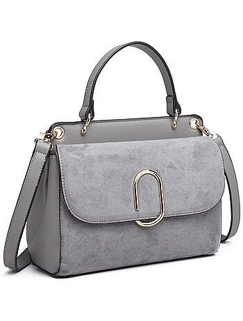 Sac à rabat boucle métallique carrée 22x16x9,5 cm - miss lulu