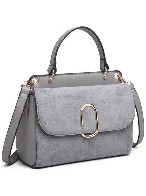 Sac à rabat boucle métallique carrée 22x16x9,5 cm - miss lulu - Kiabi Sac à rabat boucle métallique carrée 22x16x9,5 cm - miss lulu - Kiabi
