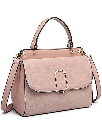 Sac à rabat boucle métallique carrée 22x16x9,5 cm - miss lulu