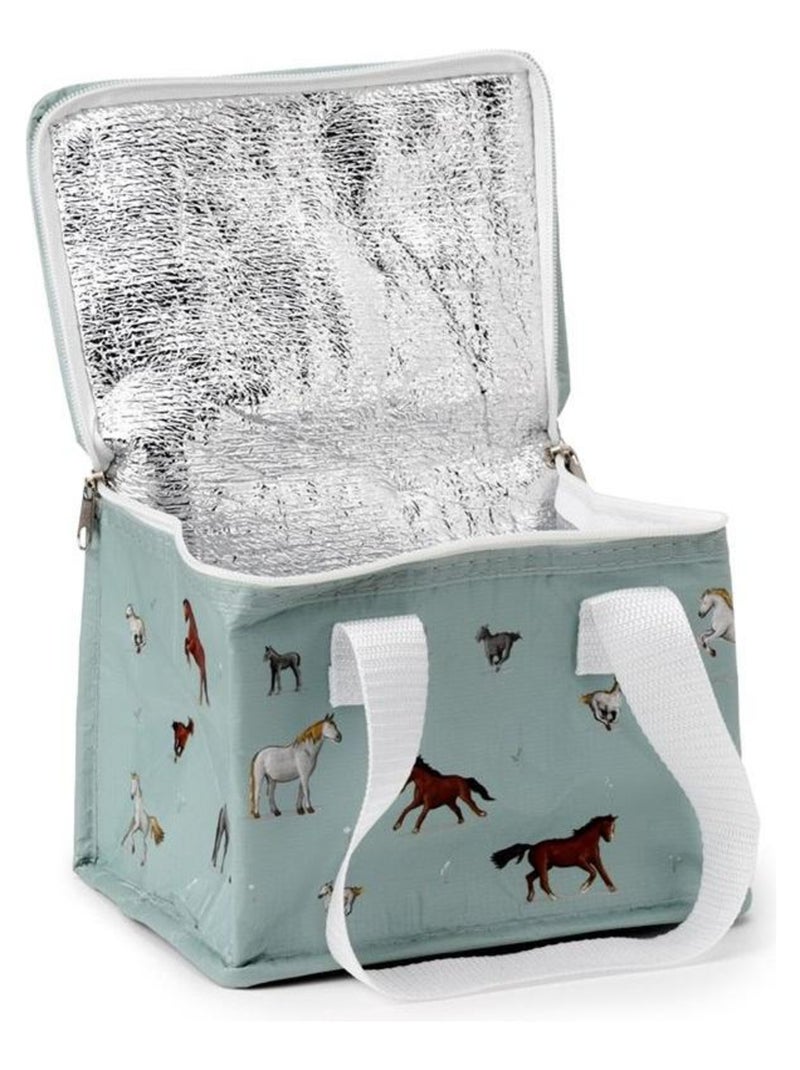 Sac à repas isotherme Chevaux Bleu - Kiabi
