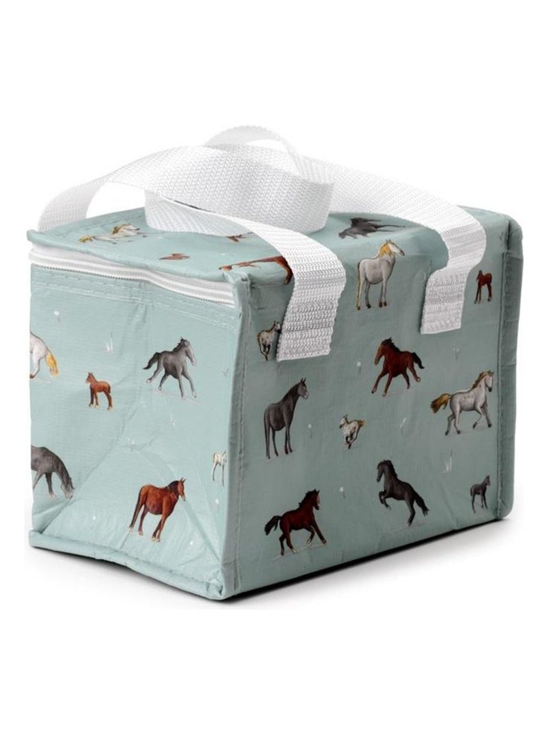 Sac à repas isotherme Chevaux Bleu - Kiabi