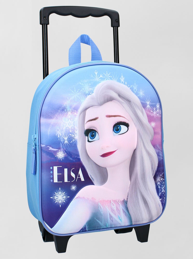Sac à roulette 'La reine des neiges' bleu - Kiabi