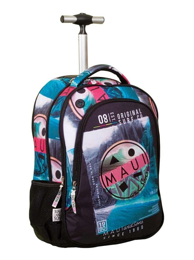 Sac à roulettes - Design tropical - Maui & Sons Multicolore - Kiabi