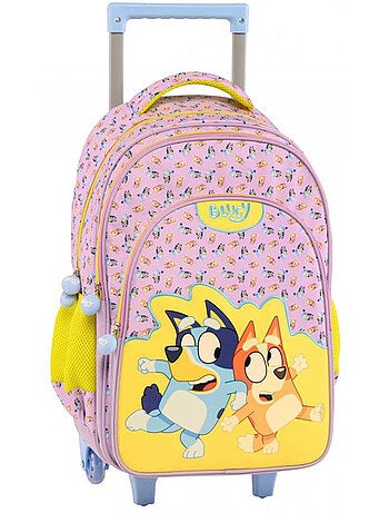 Sac à roulettes 44 cm BLUEY Stickers Lot de 2 – 2 compartiments