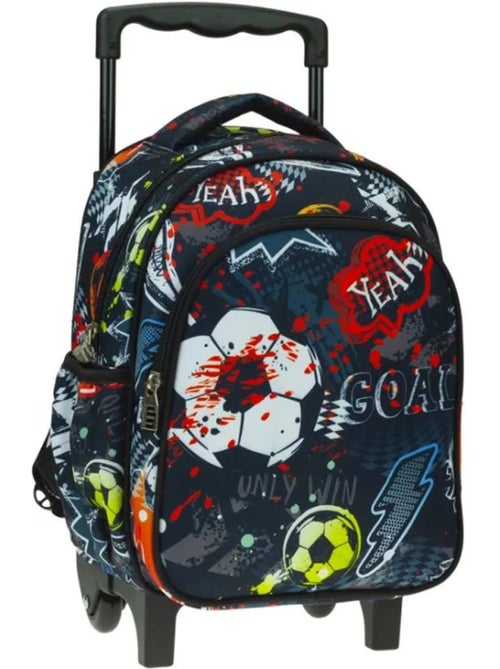 Sac à roulettes Back Me Up motif football 30 CM maternelle - Kiabi