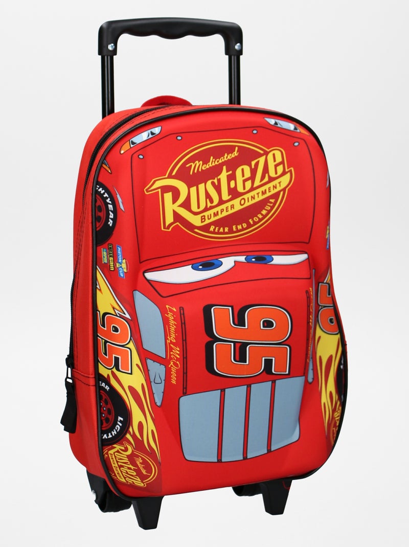 Sac à roulettes 'Cars' Rouge - Kiabi
