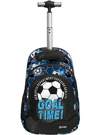 Sac à roulettes CMP motif football Goal Time 2 compartiments