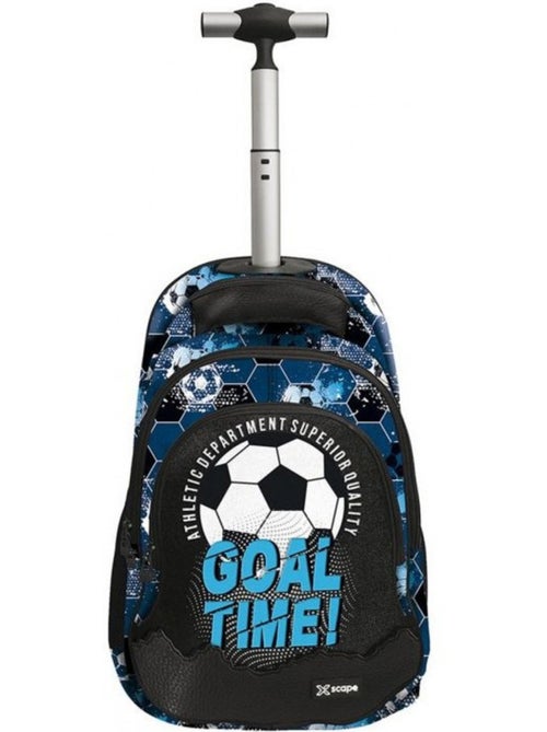 Sac à roulettes CMP motif football Goal Time 2 compartiments - Kiabi