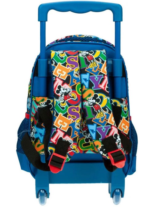 Sac à roulettes enfants motif typographique et oreilles 3D Mickey Mouse - Kiabi