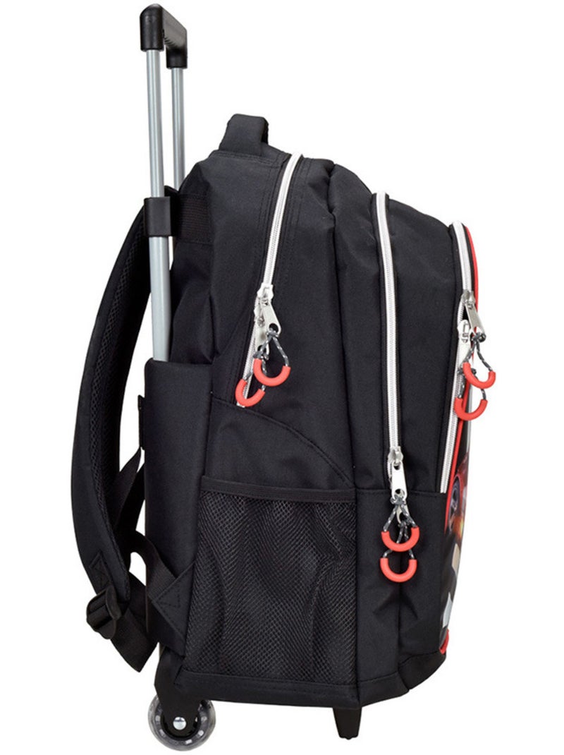 Sac à roulettes Hot Wheels No Limit imprimé voiture 46 CM Noir Rouge Blanc - Kiabi