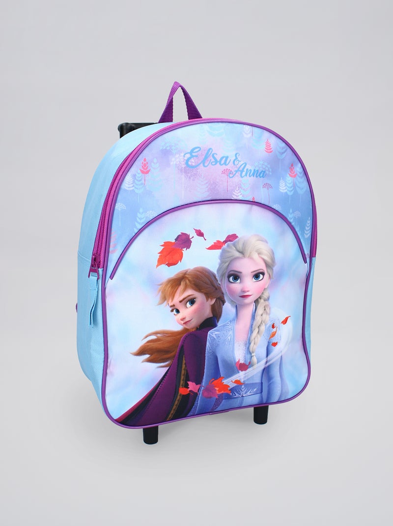 Sac à roulettes 'La reine des neiges' bleu - Kiabi