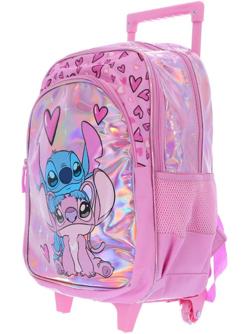 Sac à roulettes Lilo et Stitch 48 cm à 2 compartiments cœur - Kiabi Sac à roulettes Lilo et Stitch 48 cm à 2 compartiments cœur - Kiabi