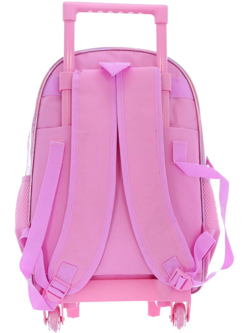 Sac à roulettes Lilo et Stitch 48 cm à 2 compartiments cœur Rose - Kiabi