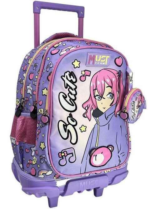 Sac à roulettes manga 'Must So Cute' 3 compartiments 45 cm – La boutique des toons - Kiabi Sac à roulettes manga 'Must So Cute' 3 compartiments 45 cm – La boutique des toons - Kiabi