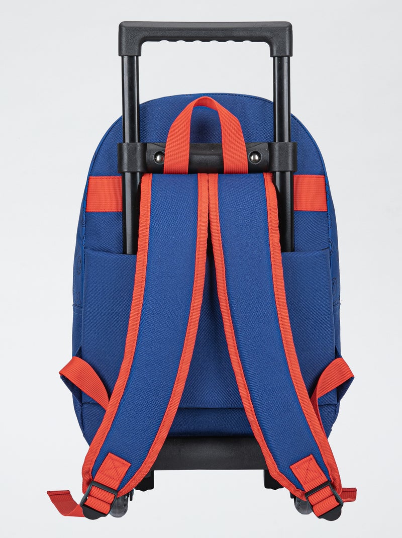 Sac à roulettes 'Mario' bleu - Kiabi