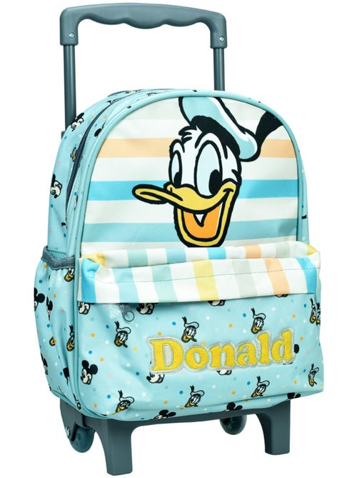 Sac à Roulettes maternelle Donald et Mickey 30 CM - Trolley scolaire enfant - Kiabi