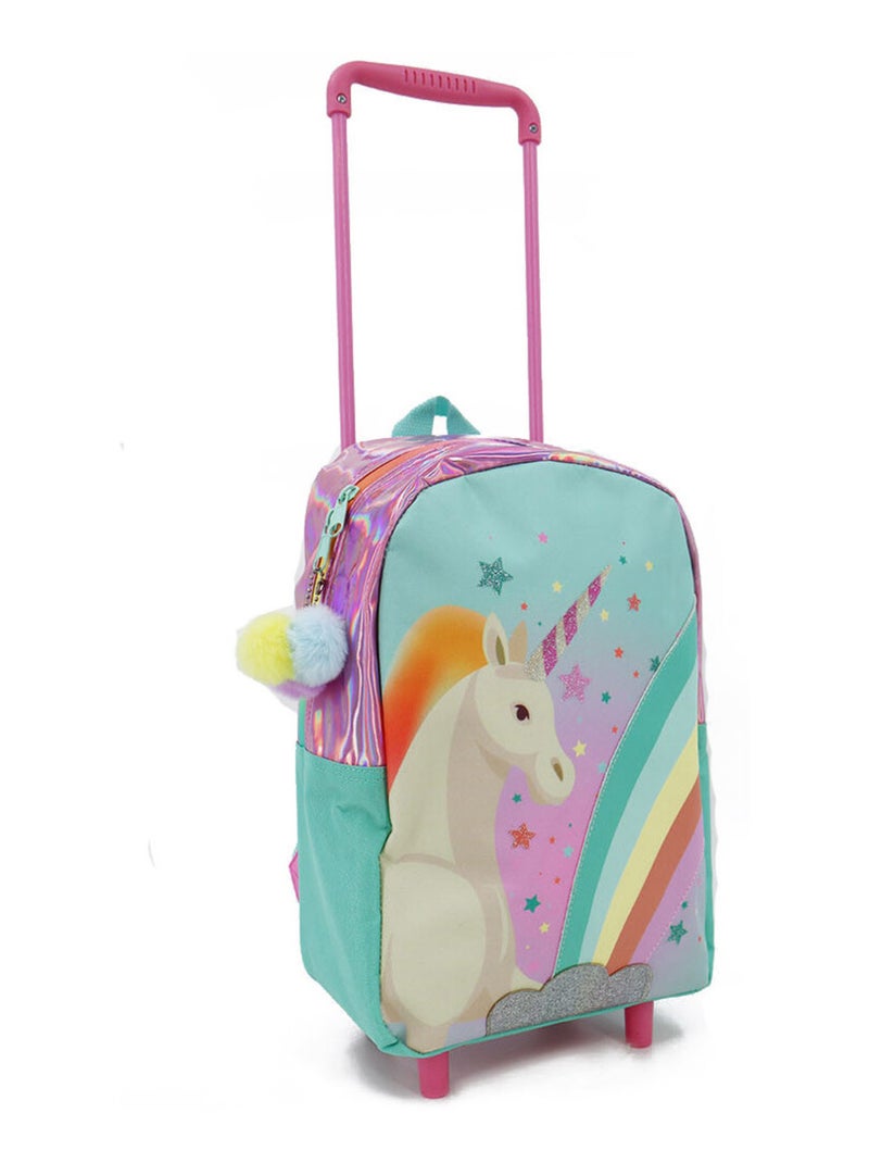 Sac à roulettes maternelle motif Licorne - Pratique Multicolore - Kiabi