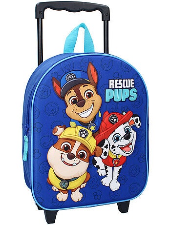 Sac à Roulettes maternelle Pat Patrouille Rescue Pup 32 CM - Trolley enfant