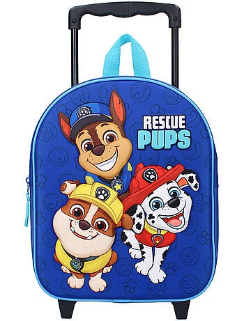 Sac à Roulettes maternelle Pat Patrouille Rescue Pup 32 CM - Trolley enfant