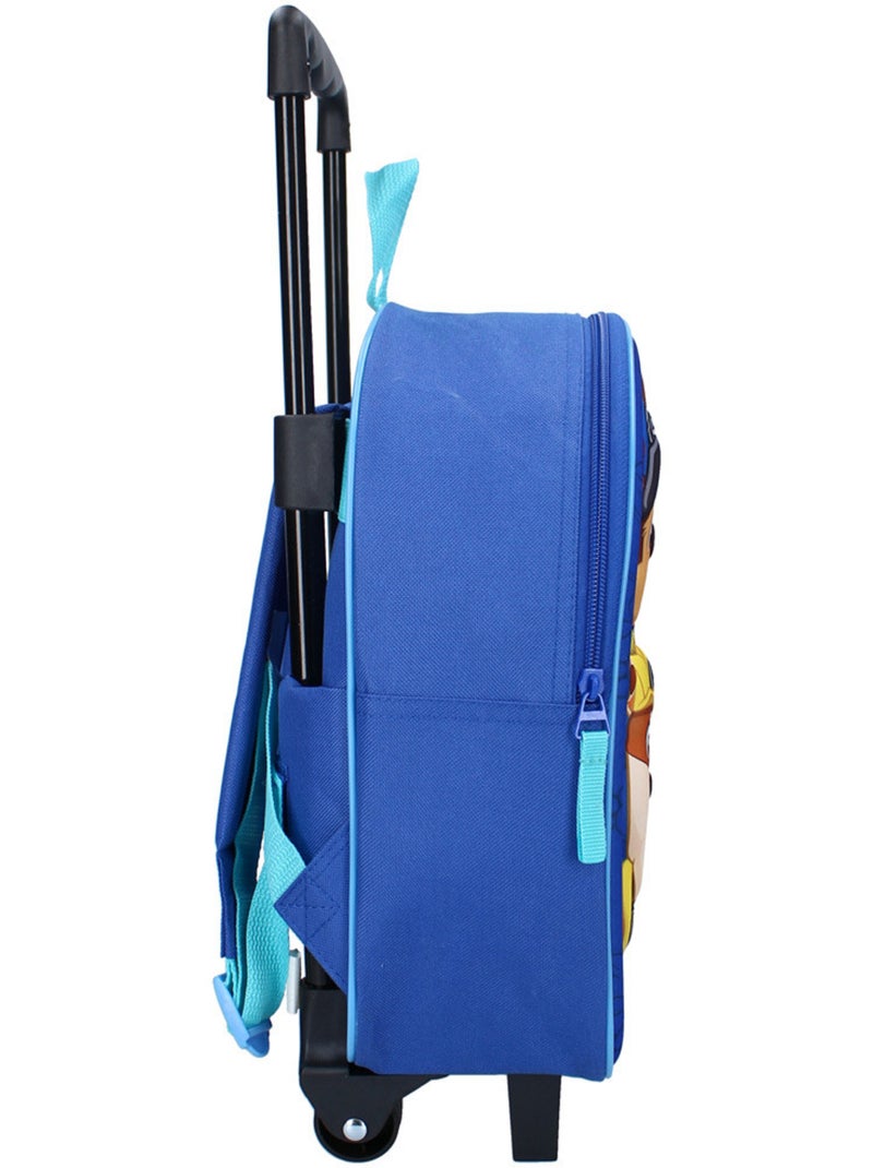 Sac à Roulettes maternelle Pat Patrouille Rescue Pup  32 CM - Trolley enfant Bleu Multicolore - Kiabi