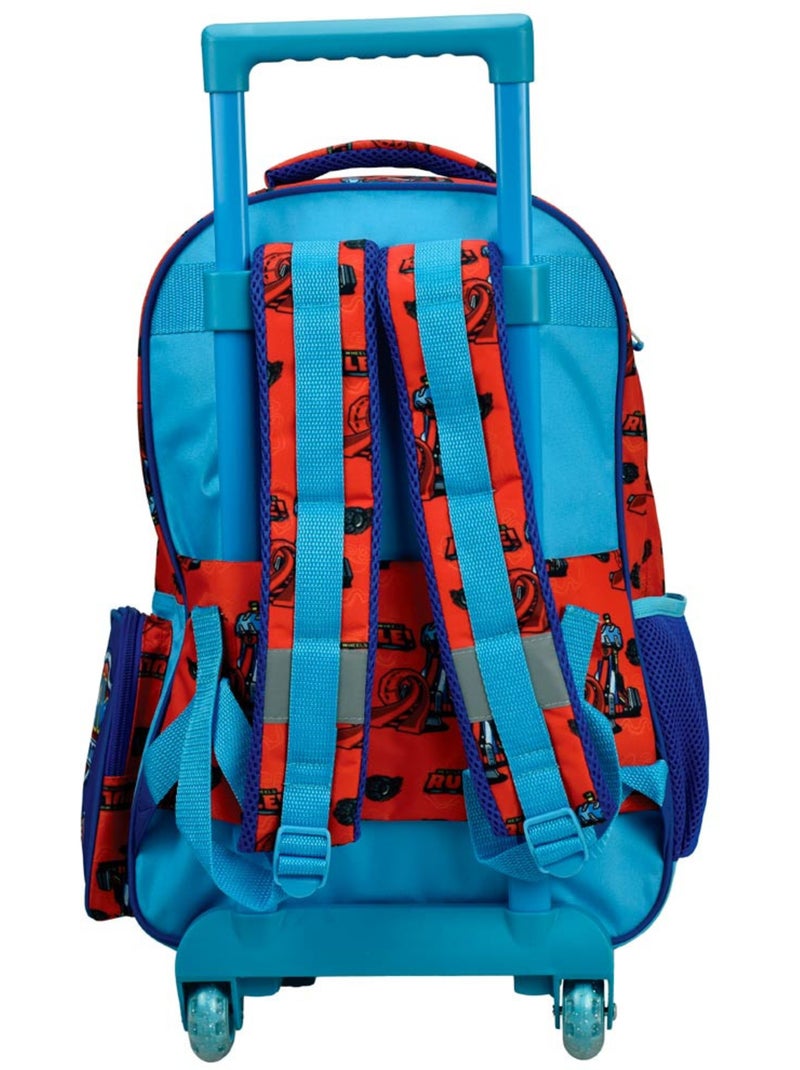 Sac à roulettes Pat Patrouille imprimé Rescue Wheels 46 CM Bleu Rouge - Kiabi