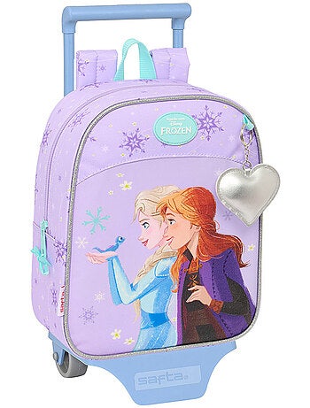 Sac à roulettes polyester imprimé Disney Frozen Safta
