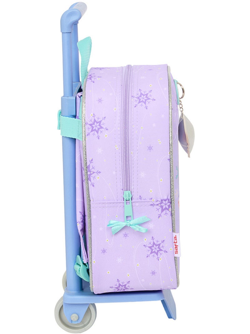 Sac à roulettes polyester imprimé Disney Frozen Safta Bleu Violet - Kiabi