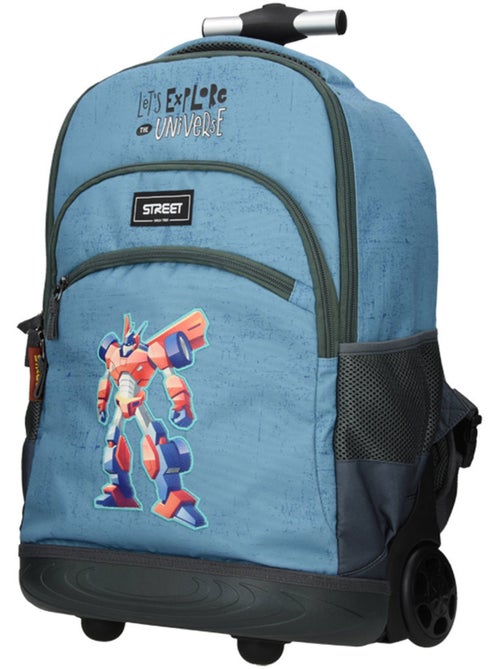 Sac à roulettes Street Robots 47 CM - Kiabi