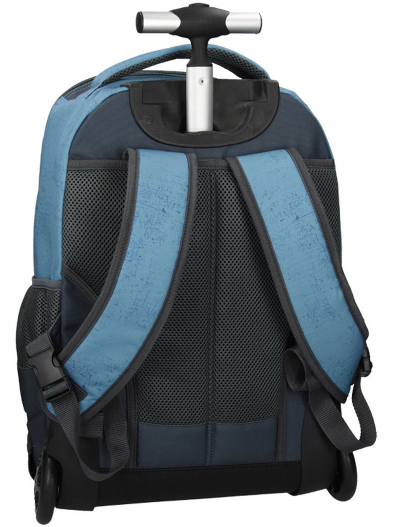 Sac à roulettes Street Robots 47 CM Bleu Gris - Kiabi