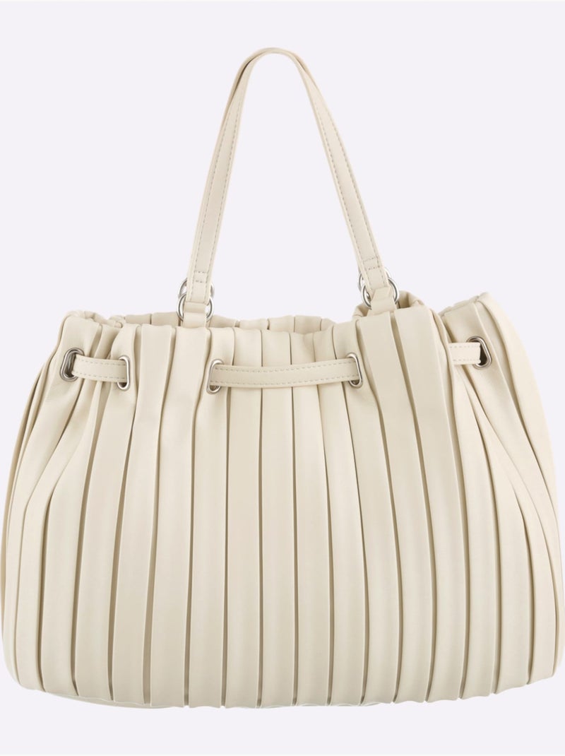 Sac Aspect Plissé - Taille Standard - helline Sable - Kiabi