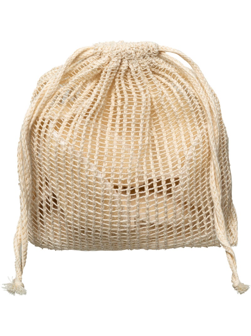 Sac avec 8 cotons démaquillants lavables Beige - Kiabi