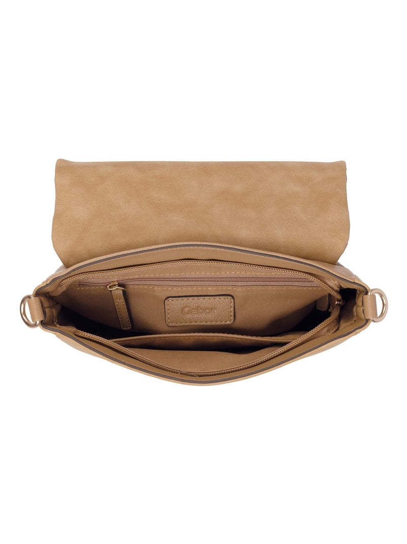 Sac avec rabat Lida Camel - Kiabi