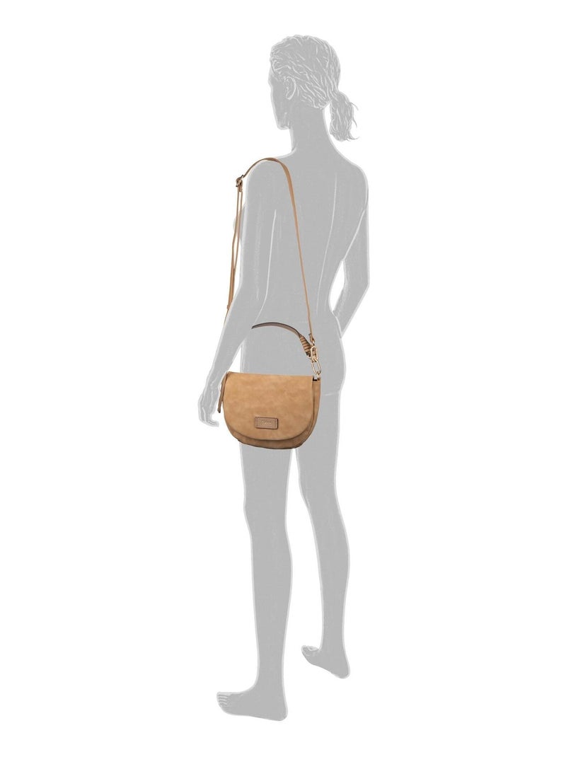 Sac avec rabat Lida Camel - Kiabi