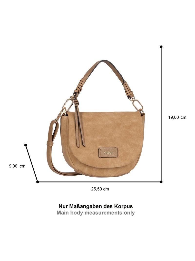 Sac avec rabat Lida Camel - Kiabi