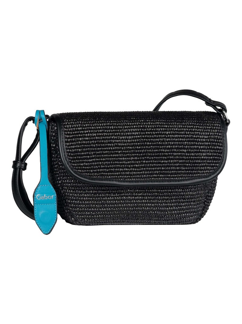 Sac avec rabat M haut zip noir ELEANOR Noir - Kiabi