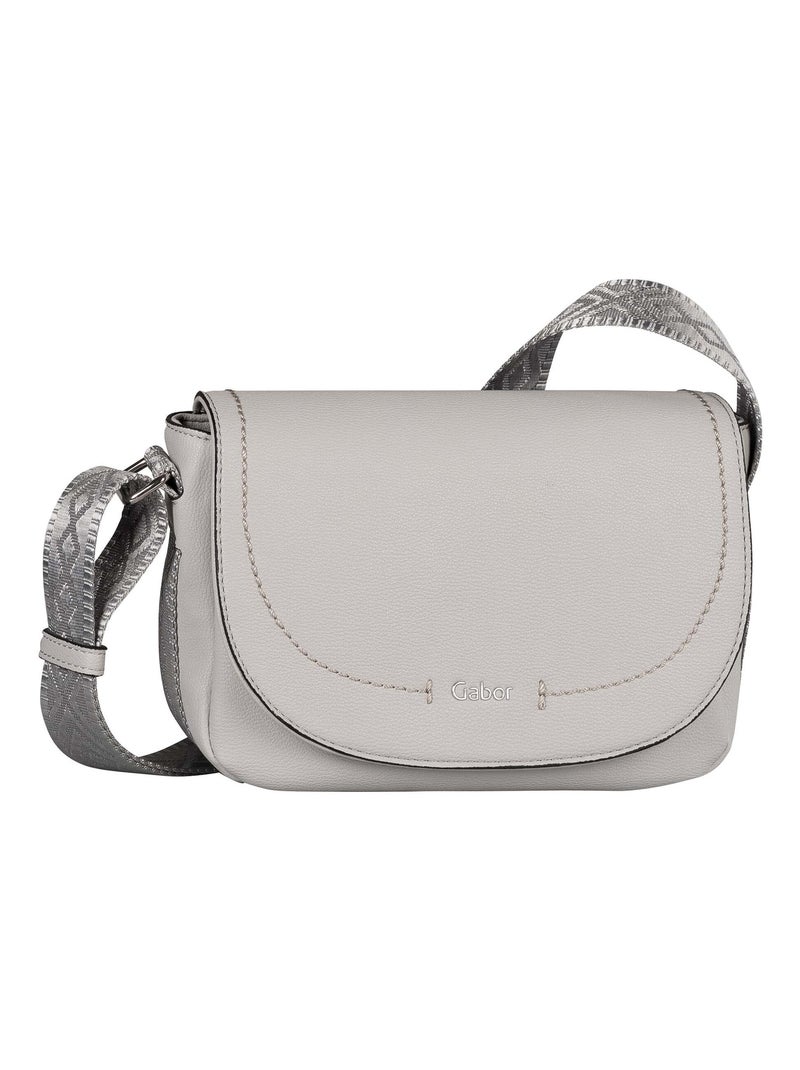 Sac avec rabat S haut zip  clair AILEEN Gris clair - Kiabi