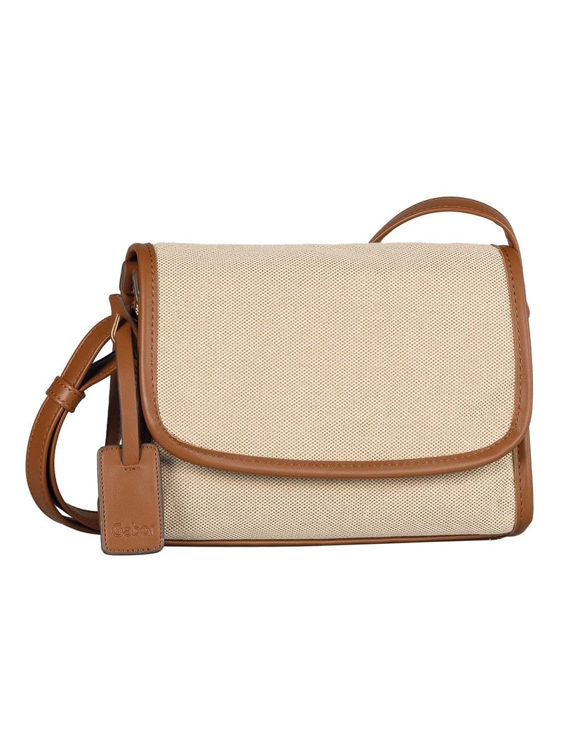 Sac avec rabat S haut zip mélange beige DANEE Beige - Kiabi