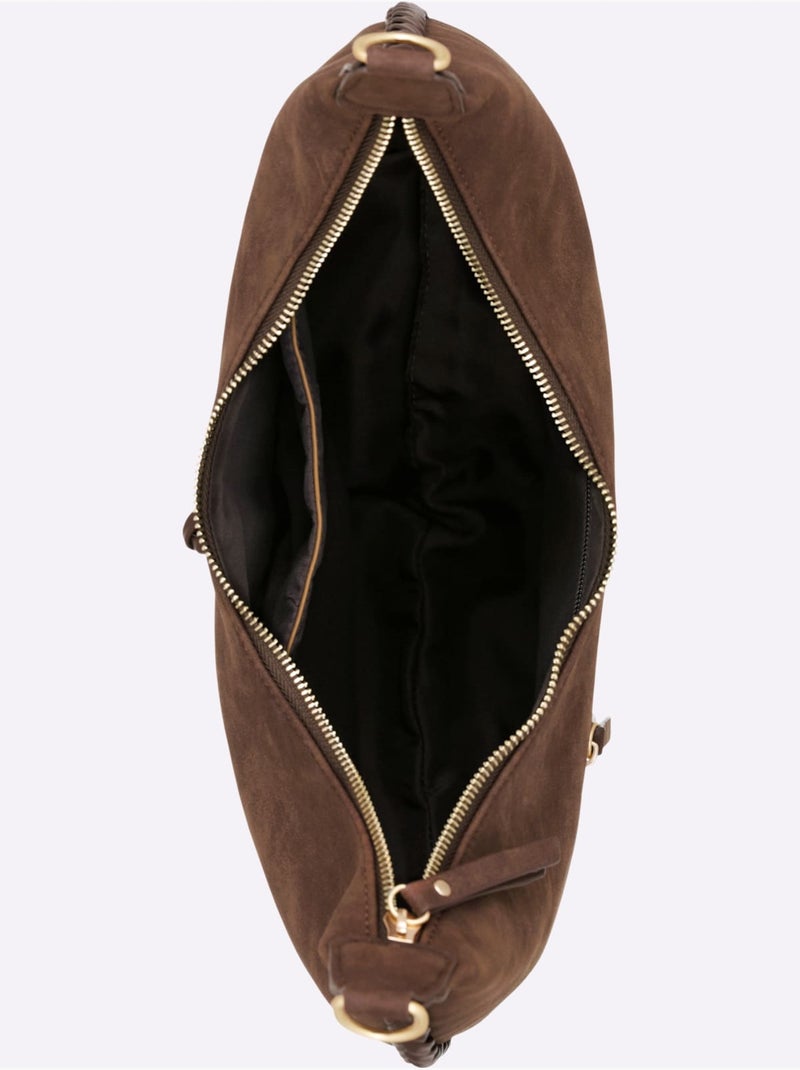 Sac Avec Tressage - Taille Standard - helline Marron - Kiabi